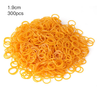 

300 Pcs Per Bag Yellow Rubber Bands Ring Loop Sturdy Stretchable Elastic Holder School Office Supplies Stationery