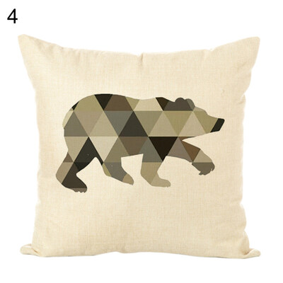 

Nordic ElkBearFlamingo Throw Pillow Case Cushion Cover Sofa Office Home Decor