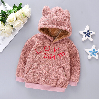 

2019 Winter Fashion Baby Girls Sweatshirts Cotton Hooded Tops Kids Hoodies Letter Print Children Clothes Long Sleeve Tracksuits