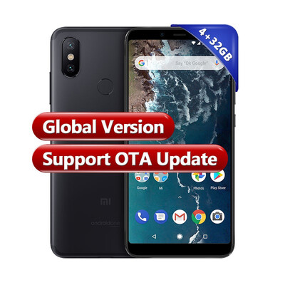 

Global Version Xiaomi Mi A2 4GB 32GB Mobile Phone RAM Snapdragon 660 Octa Core 3010mAh 599" Full Screen Display Dual 200MP