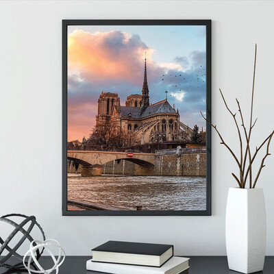 

Gobestart 5D DIY Diamond Painting Embroidery Round Diamond Home Decor Gift