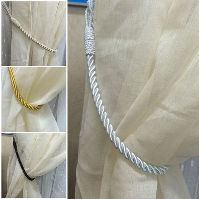

Vogue 2pcs Rope Cord Tassel Cotteon Rope Curtain Tiebacks Living Room Bedroom Home Decoration