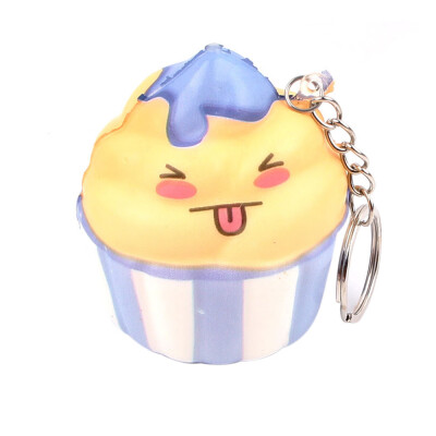 

Gotoamei Cute Ice Cream Stress Reliever Keychain Scented Slow Rising Toy