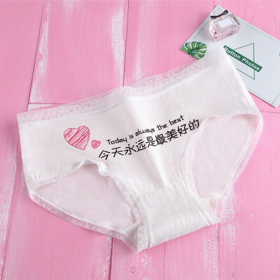 

New Womens Comfort Brief Japanese Style Cartoon Pattern Low-Rise Brief Lingerie Underwear Female clothes