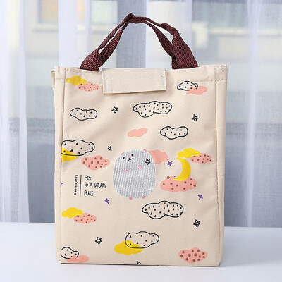 

Gobestart Portable Lunch Bag Tote Picnic Insulated Cooler Zipper Organizer Lunch Box