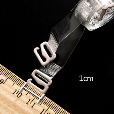 

1 Pairs Metal Buckle Lady Bra Straps Belt Elastic Transparent Silicone Bra Straps Adjustable Baldric Intimates Accessories