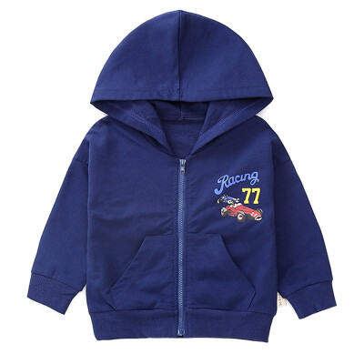 

Autumn Children Coat Baby Boy Girl Cartoon Car Pattern Long Sleeve Cotton Hoodie Sweatshirt Casual Outerwear Childrens Clothing