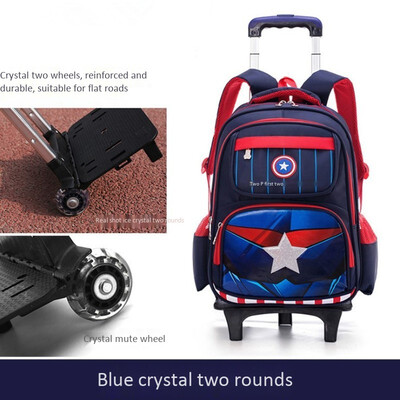 

26 Wheels Kids Trolley Schoolbag Removable Girl Wheeled Backpack Boy Suitcase Case School Bag Children Waterproof Bags Mochila