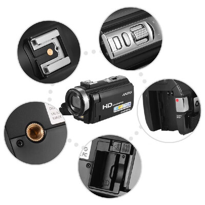 

Andoer HDV-201LM 1080P FHD Digital Video Camera Camcorder DV Recorder 24MP 16X Digital Zoom 30 Inch LCD Screen with 2pcs Recharge
