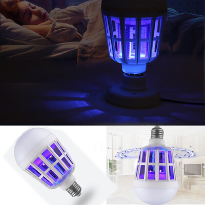

Siaonvr New LED Anti-Mosquito Bulb 15W 1000LM 6500K Electronic Insect Fly Lure Kill Bulb