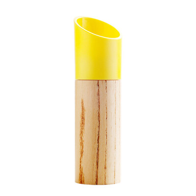 

Kitchen Manual One Handed Wooden Craft Salt Pepper Case Cup Mill Grinder Shaker