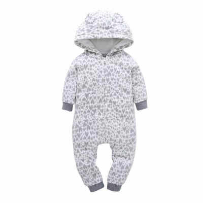 

winter Baby Girl Boy clothes infants romper pajamas fleece baby jumpsuit hooded baby fox clothing toddler boys warm clothes