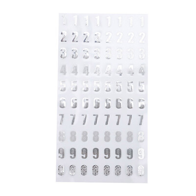 

1pc 95X175cm SilverGold Digital Letter Numbers Decorative Sticker for Scrapbooking DIY Crafts
