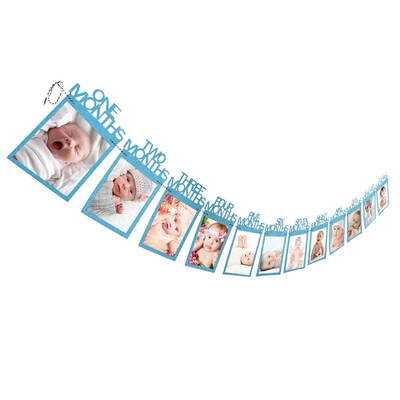 

Baby Age Photo Folder Wedding Proposal Decoration Pull Flag Happy Birthday Atmosphere Home Garden Frame