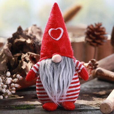 

Christmas Decoration Striped Hat Tied Beard Hanging Legs No Face dolAQ