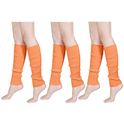 

Tailored Women & Men Fluorescence Color Stripe Boot Cuffs Warmer Knit Leg Party Stockings