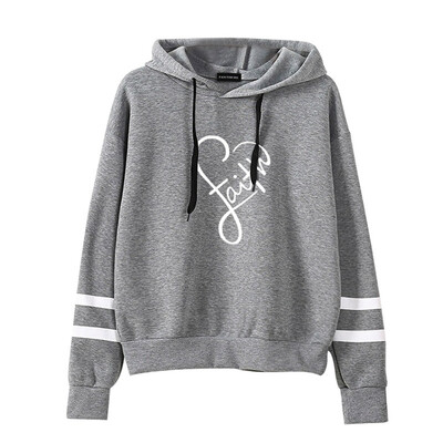 

Letter Printed Faith Sweatshirt Long Sleeve Sweatshirt