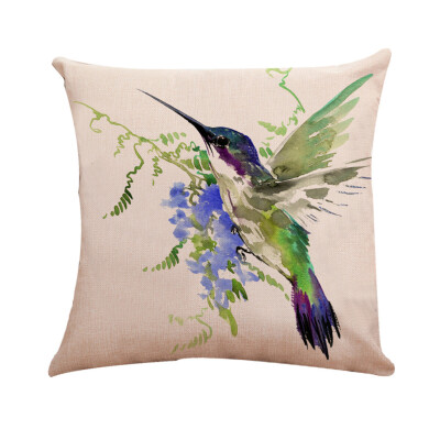 

〖Follure〗Bird Tree Cotton Linen Pillow Case Cushion Cover Waist Cover Home Decor