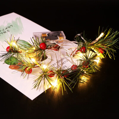 

Tailored Christmas Tree Pine Branch Berry Light Strings Decorative Lights 10 LED 165M