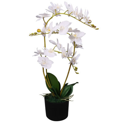 

Artificial Orchid Plant with Pot 256" White