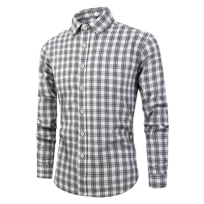 

Tailored Mens Long Sleeve Button Turndown Collar Painting Casual Top Blouse Shirts