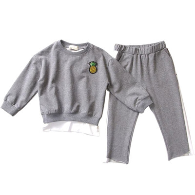 

Baby Clothes Boy Set Children Clothing Autumn Long Sleeve Cartoon Sweater Pants Sports Casual Baby Girl Clothes Set