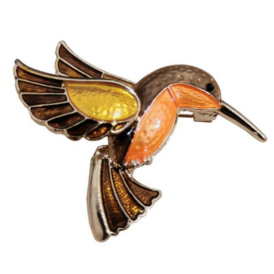 

Exquisite Life Essential European&American Fashion Pop Bird Hummingbird Brooch 5 37Cm
