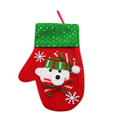 

Gobestart Christmas Xmas Decor Snowman Kitchen Tableware Holder Pocket Dinner Cutlery Bag