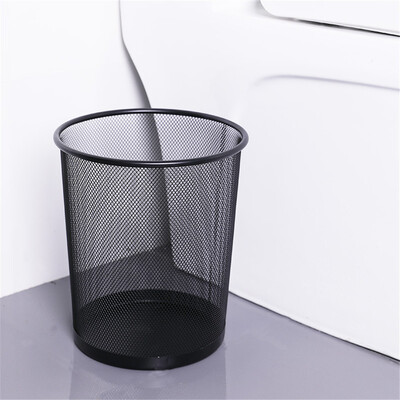

Siaonvr Metal Mesh Round Trash Can Wrought Iron Kitchen Without Lid Bucket