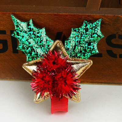 

Fashion Christmas Tree Hair Clip Children Bow knot Hairpins Kids Hair Girl Gift