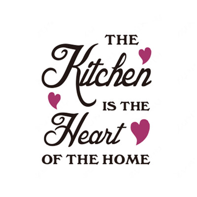 

The Kitchen Is The Heart Wall Stickers Art DIY Home Decals Decoration Removable