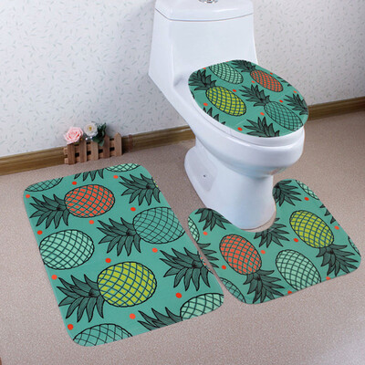 

〖Follure〗Bathroom Toilet Three Piece Floor Mat Door Mat Bathroom Carpet