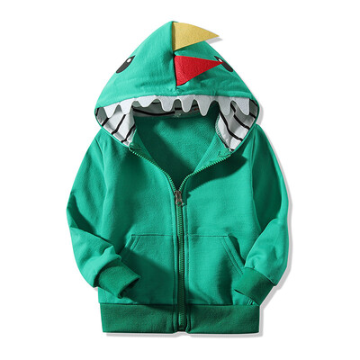 

Autumn Winter Child Cloth Baby Boys Outerwear Cartoon Design Casual Hoodie Zipper Sweatshirt Toddler Kids Coat Outfits Wear New