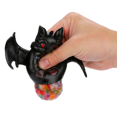 

Siaonvr Spongy Bead Rainbow Ball Toy Squeezable Squishies Toy Stress Relief Bat Toy