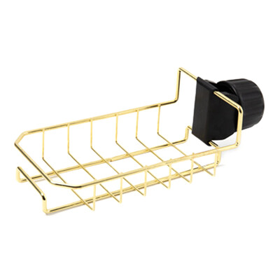 

Kitchen Bathroom Stainless Steel Holder Sponge Sink Caddy Brush Soap Drainer Rack Tool