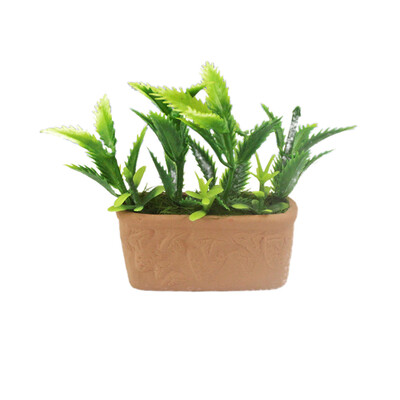 

Siaonvr Simulation Decoration Dollhouse Miniature Scene Potted Plant Pretend Play Toy