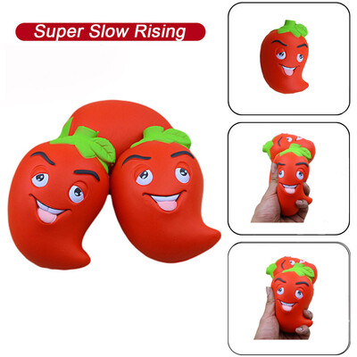 

Siaonvr Cute Chili Doll Slow Rising Fruits Scented Stress Relief Toys