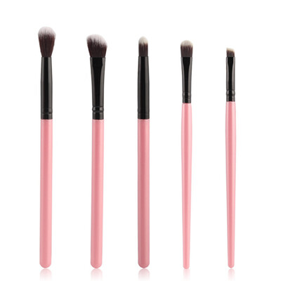 

5 Pcs New Aluminum Brushes Eyeshadow Lip Eyeliner Brush Make Up Tool Cosmetic