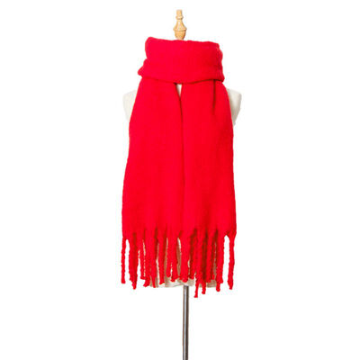

2018 Autumn Winter Solid Scarf Women Warm Scarves Female Wide Long Shawl Wrap Blanket Warm Tippet 190cm 50cm Female