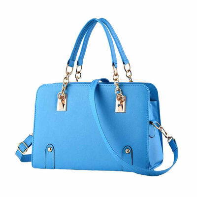 

Women Fashion Solid Color Faux Leather Handbag Zipper Crossbody Shoulder Bag
