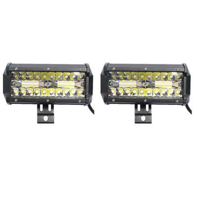 

2PCS 7inch 120W LEDs Waterproof Auto Car Work Light Bar Spot Beam Driving Fog Lights Lamp for SUV ATV Off Road Boat
