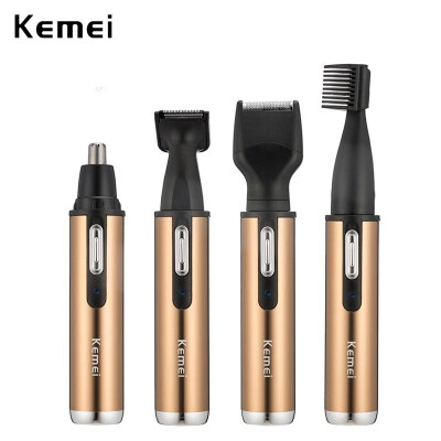 

Kemei 4 in 1 Men Electric Nose Ear Hair Trimmer clipper Rechargeable beard Eyebrow Shaver razor face hair removal eye trimmer