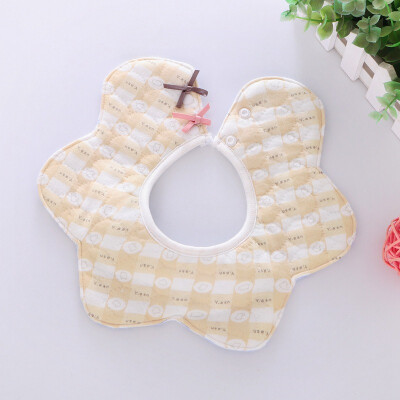 

Waterproof Infant Baby Bibs For Girls Boy 3 Layers Cartoon Cotton Baby Bibs Cute Print aliva Towel Baby Bibs 360 Degrees Rotatin