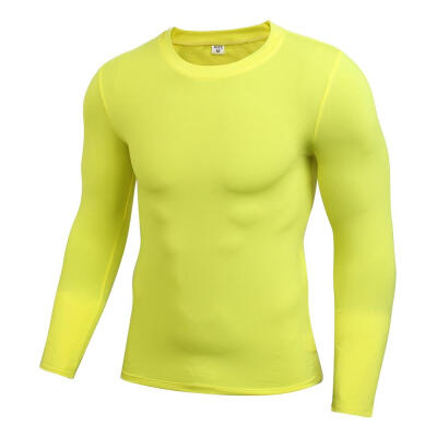 

Autumn Spring Men Long Sleeve Sports Compression Basketball Running Tops Tight T Shirts Fast Drying Fitness GYM Base Layer Tops