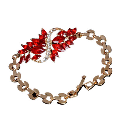 

Fashion Accessories Resin Rhinestone Bracelet Ladies Flowers -shaped Bangle