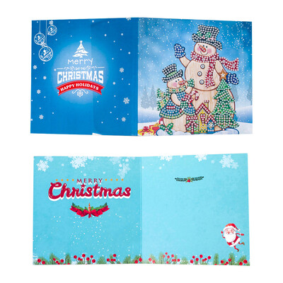 

Tailored New Christmas DIY Hand made Diamond Painting Gift Paper Christmas Card