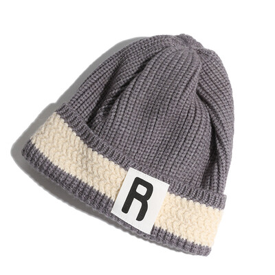 

Hat womens autumn&winter net red with knitted hat cloth protective ear warm hair hat student couple hat male tide