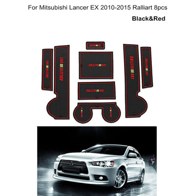 

8pcsset Door Non-slip Groove Pad Gate Slot Mat Decor Replacement For Mitsubishi Lancer Ex 2010-2015