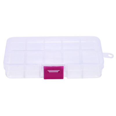 

〖Follure〗5PC Plastic 10 Slots Adjustable Jewelry Storage Box Case Craft Organizer Bead