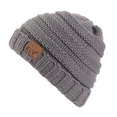 

Kids Outdoor Warm Hats 2018 New Autumn Winter Childrens Soft Knit Hat Trendy Boys Girls Casual Caps 2-8Y